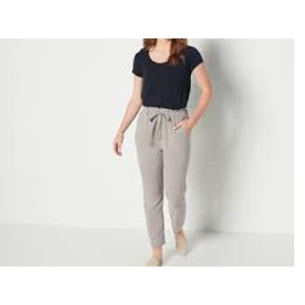 Side Stitch Regular Soft Tencera women Pleated Jogger Pants moonshine - Picture 3 of 4
